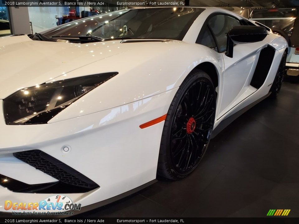 2018 Lamborghini Aventador S Bianco Isis / Nero Ade Photo #24