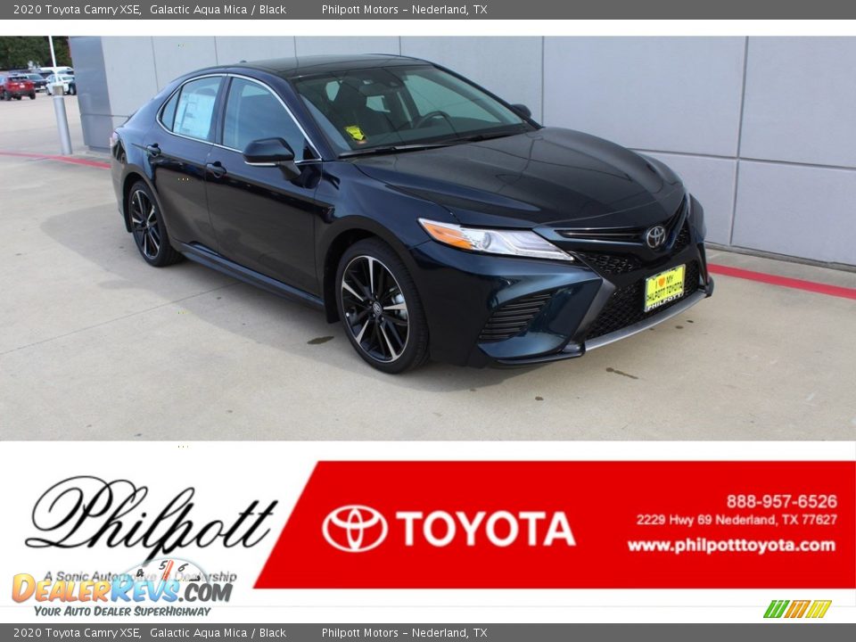 2020 Toyota Camry XSE Galactic Aqua Mica / Black Photo #1