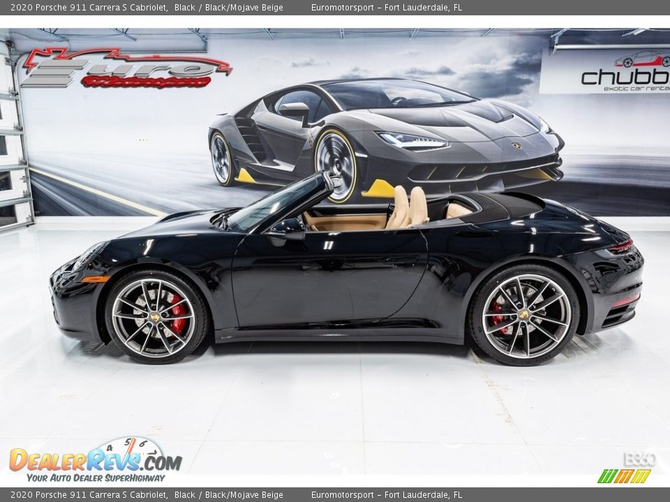 2020 Porsche 911 Carrera S Cabriolet Black / Black/Mojave Beige Photo #4