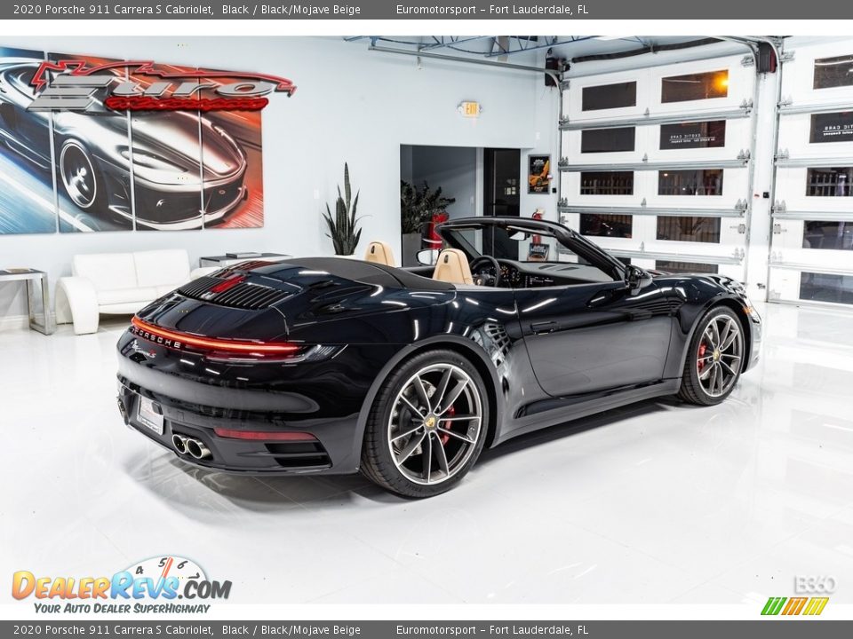 2020 Porsche 911 Carrera S Cabriolet Black / Black/Mojave Beige Photo #6