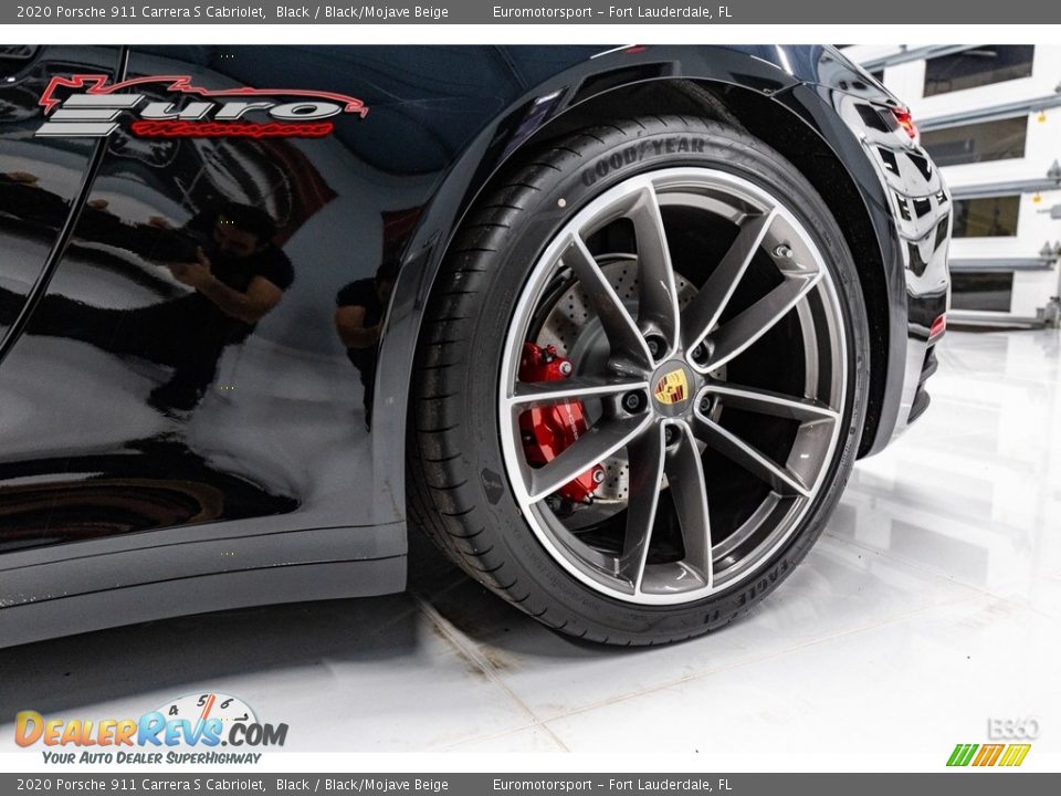 2020 Porsche 911 Carrera S Cabriolet Black / Black/Mojave Beige Photo #11