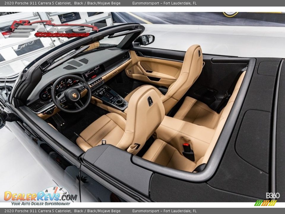 2020 Porsche 911 Carrera S Cabriolet Black / Black/Mojave Beige Photo #12