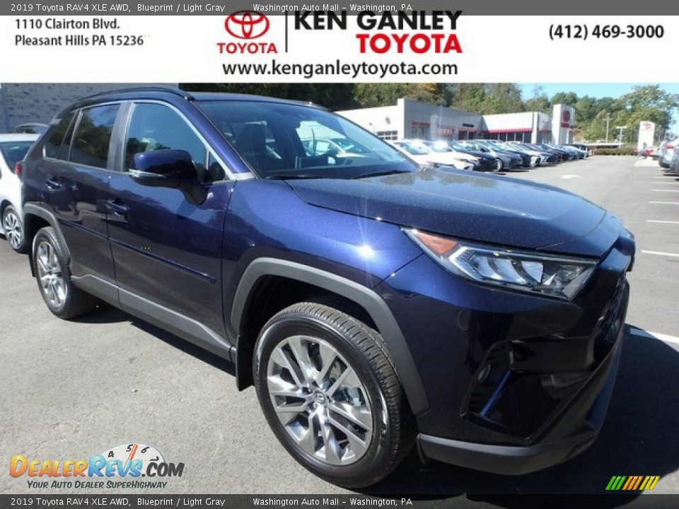 2019 Toyota RAV4 XLE AWD Blueprint / Light Gray Photo #1