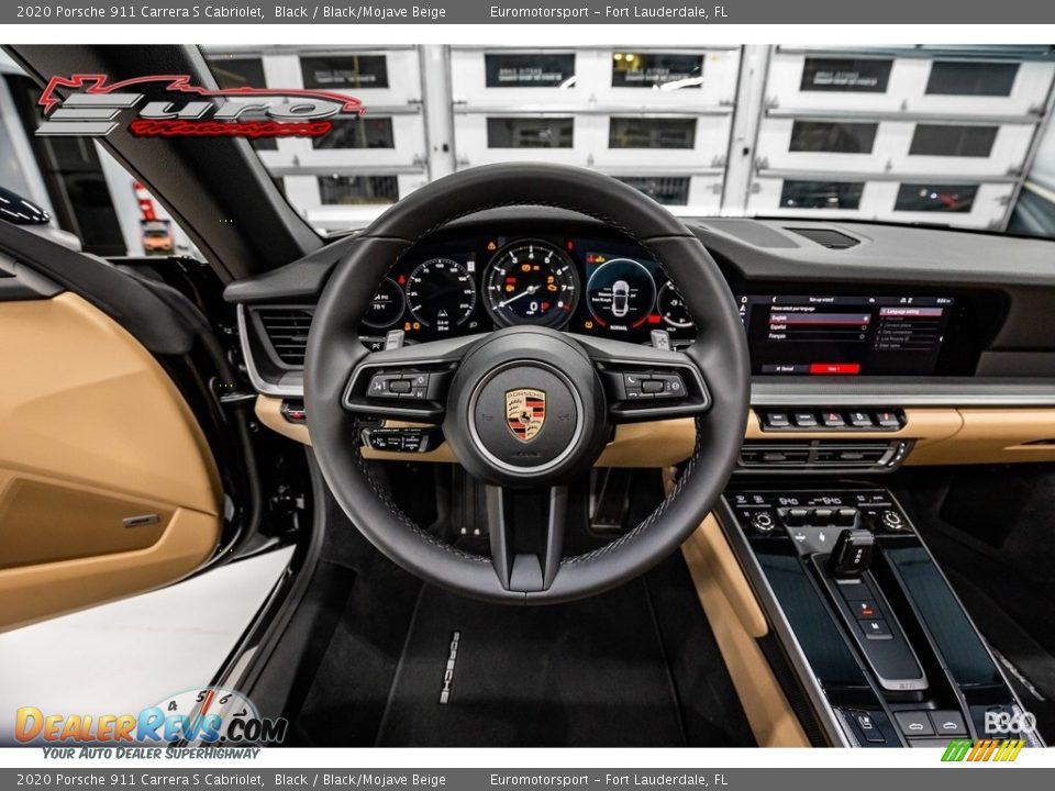 2020 Porsche 911 Carrera S Cabriolet Black / Black/Mojave Beige Photo #20