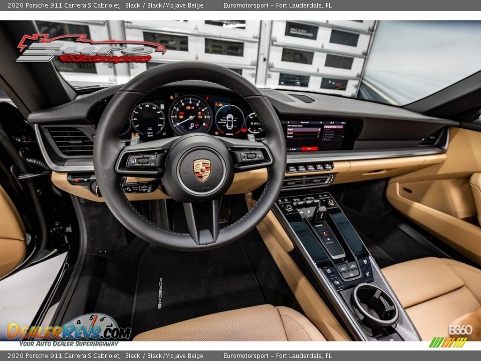 2020 Porsche 911 Carrera S Cabriolet Black / Black/Mojave Beige Photo #21
