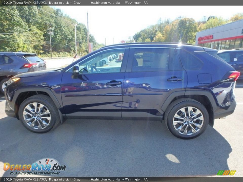 2019 Toyota RAV4 XLE AWD Blueprint / Light Gray Photo #7