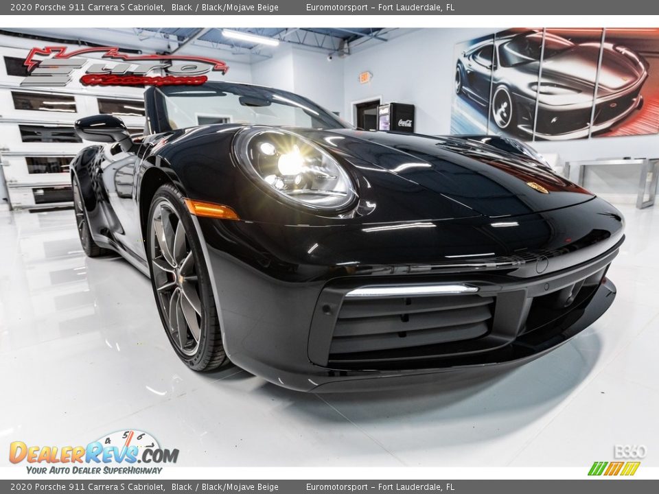 2020 Porsche 911 Carrera S Cabriolet Black / Black/Mojave Beige Photo #27