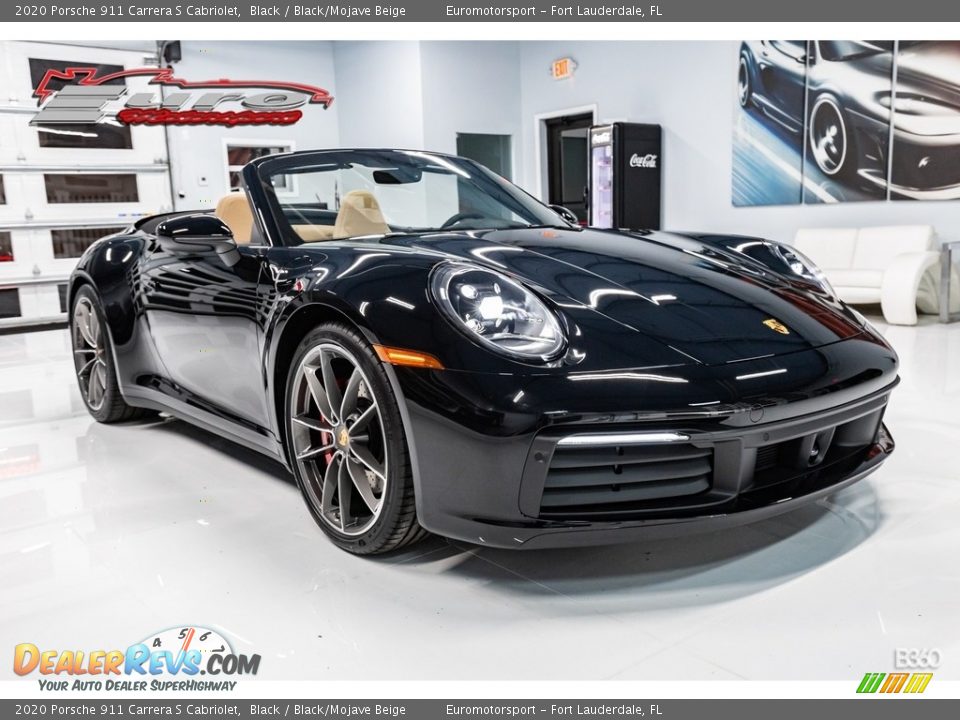 2020 Porsche 911 Carrera S Cabriolet Black / Black/Mojave Beige Photo #28