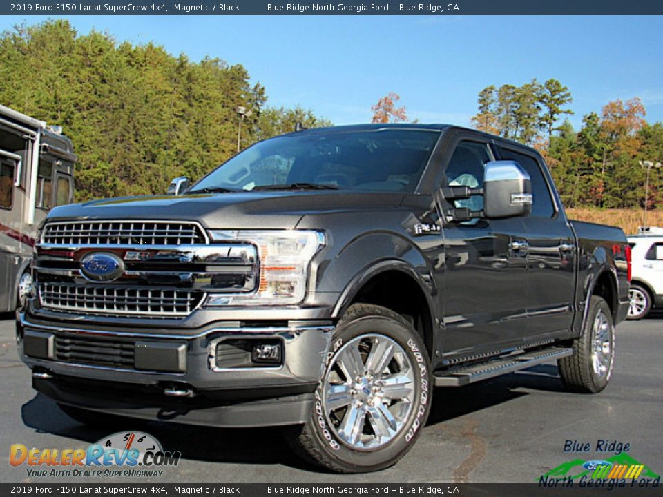 2019 Ford F150 Lariat SuperCrew 4x4 Magnetic / Black Photo #1