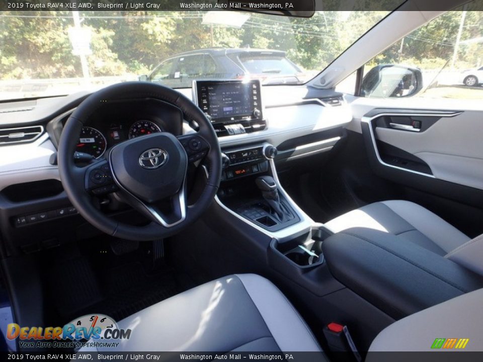 2019 Toyota RAV4 XLE AWD Blueprint / Light Gray Photo #13