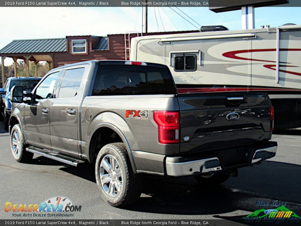 2019 Ford F150 Lariat SuperCrew 4x4 Magnetic / Black Photo #3