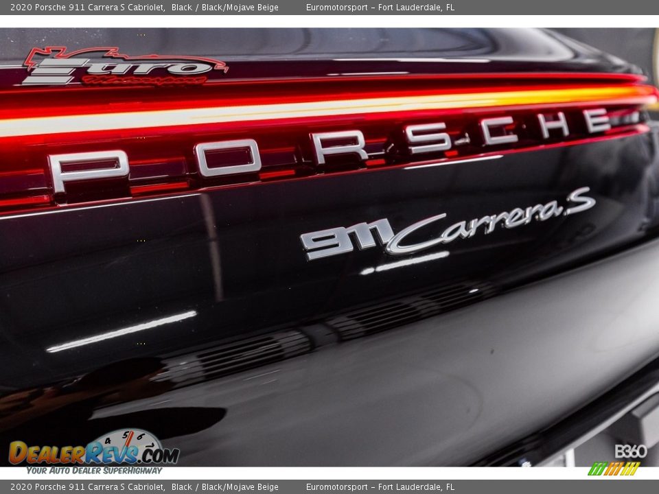 2020 Porsche 911 Carrera S Cabriolet Black / Black/Mojave Beige Photo #33