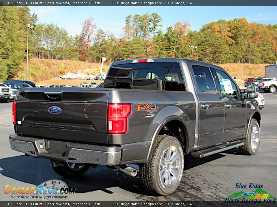 2019 Ford F150 Lariat SuperCrew 4x4 Magnetic / Black Photo #5