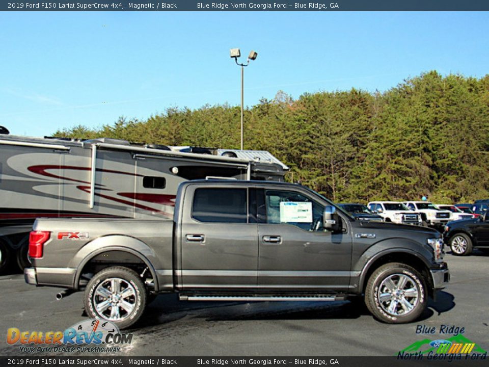 2019 Ford F150 Lariat SuperCrew 4x4 Magnetic / Black Photo #6