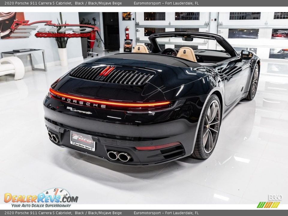 2020 Porsche 911 Carrera S Cabriolet Black / Black/Mojave Beige Photo #37