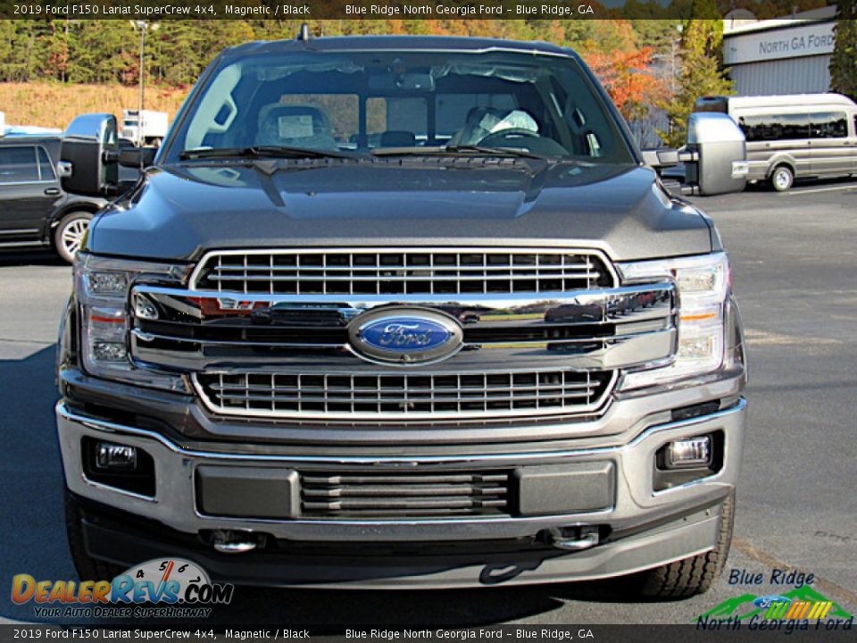 2019 Ford F150 Lariat SuperCrew 4x4 Magnetic / Black Photo #8