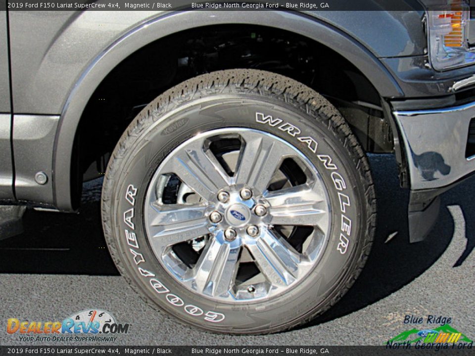 2019 Ford F150 Lariat SuperCrew 4x4 Magnetic / Black Photo #9