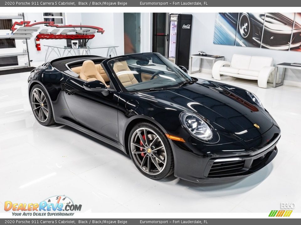 2020 Porsche 911 Carrera S Cabriolet Black / Black/Mojave Beige Photo #39