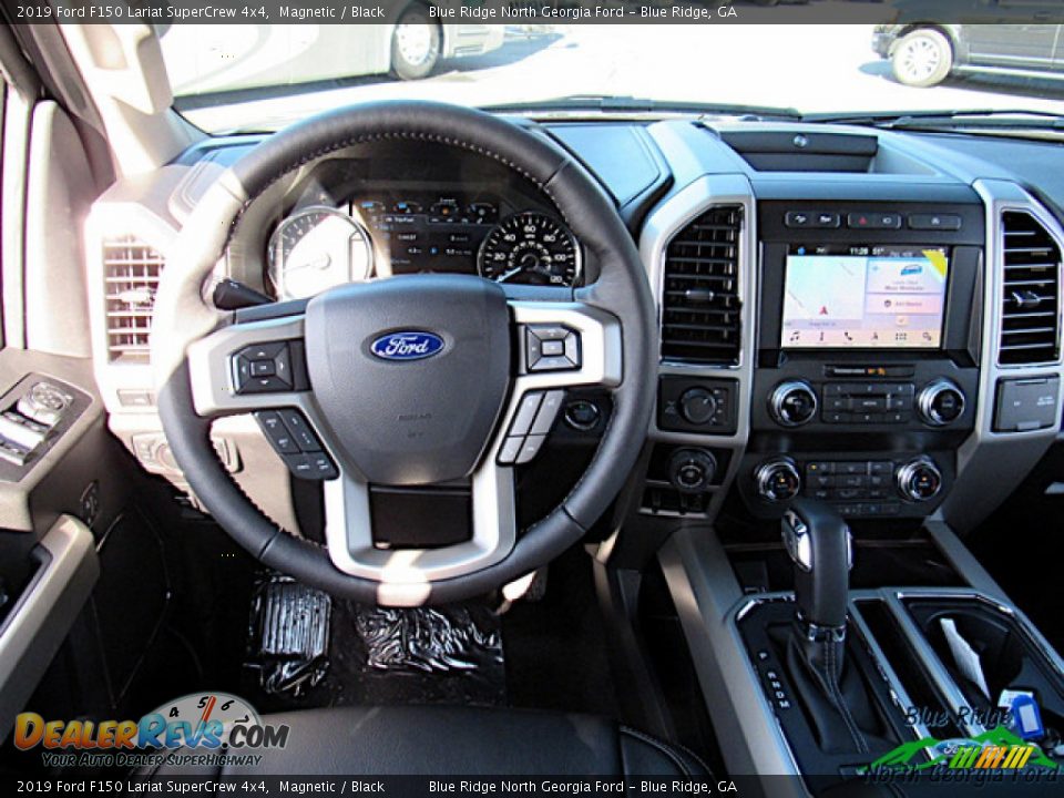 2019 Ford F150 Lariat SuperCrew 4x4 Magnetic / Black Photo #14