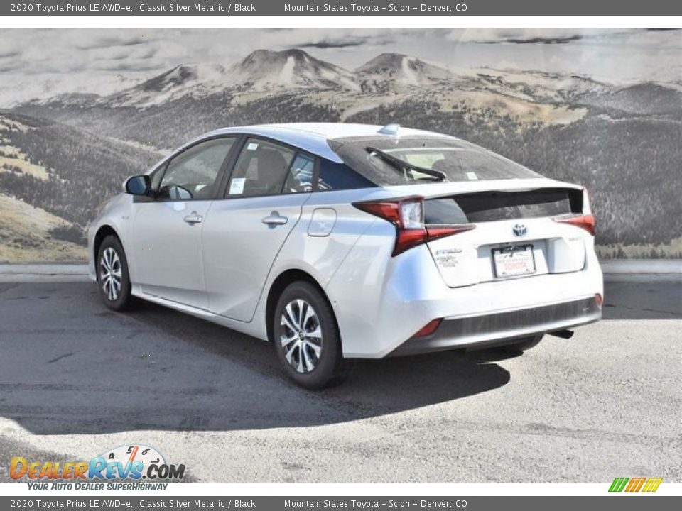 2020 Toyota Prius LE AWD-e Classic Silver Metallic / Black Photo #3