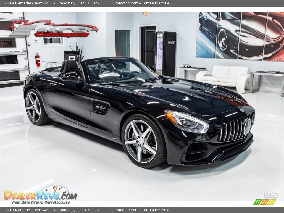 2019 Mercedes-Benz AMG GT Roadster Black / Black Photo #1