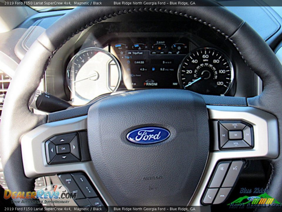2019 Ford F150 Lariat SuperCrew 4x4 Magnetic / Black Photo #17