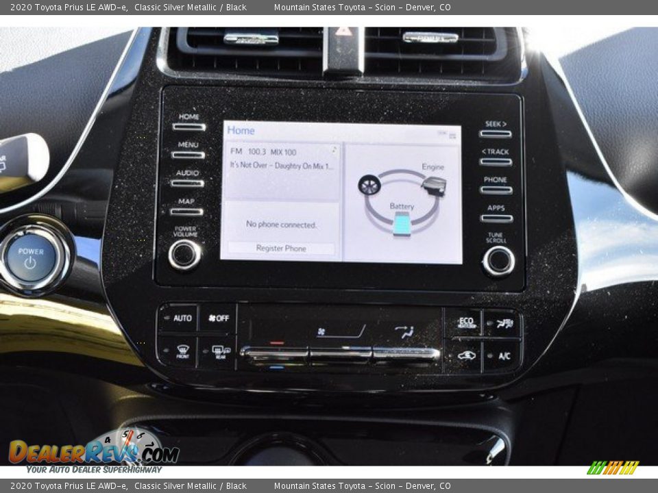 2020 Toyota Prius LE AWD-e Classic Silver Metallic / Black Photo #8