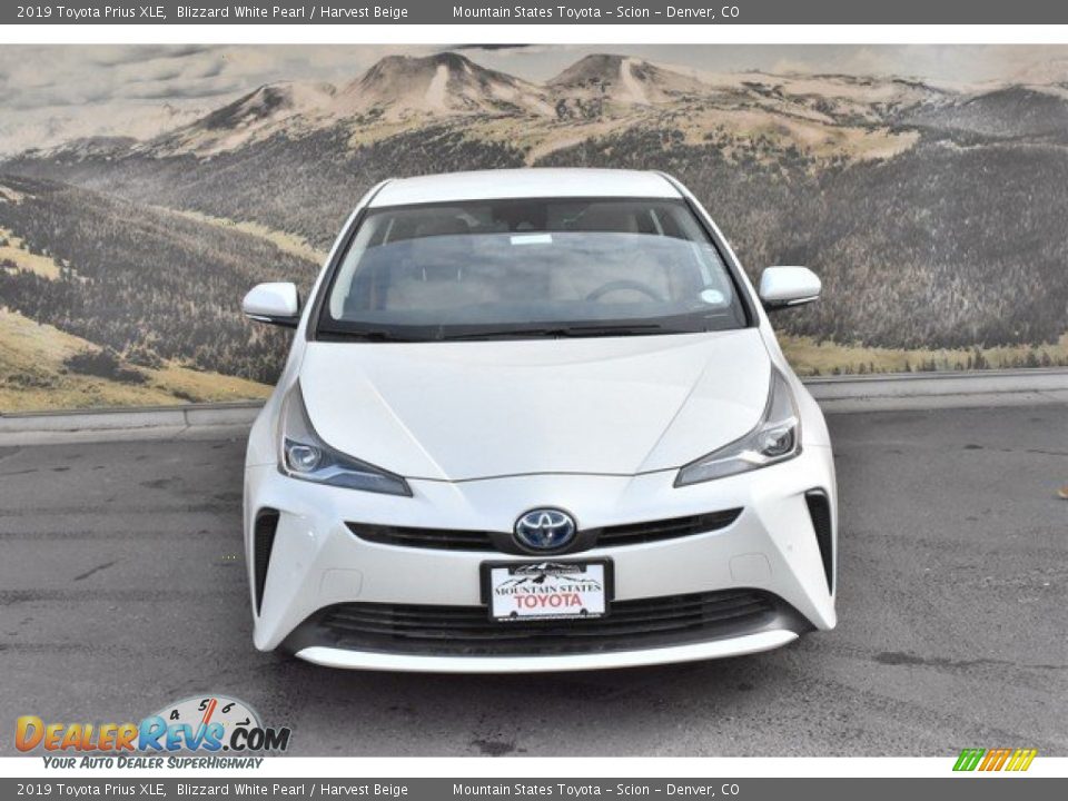 2019 Toyota Prius XLE Blizzard White Pearl / Harvest Beige Photo #2