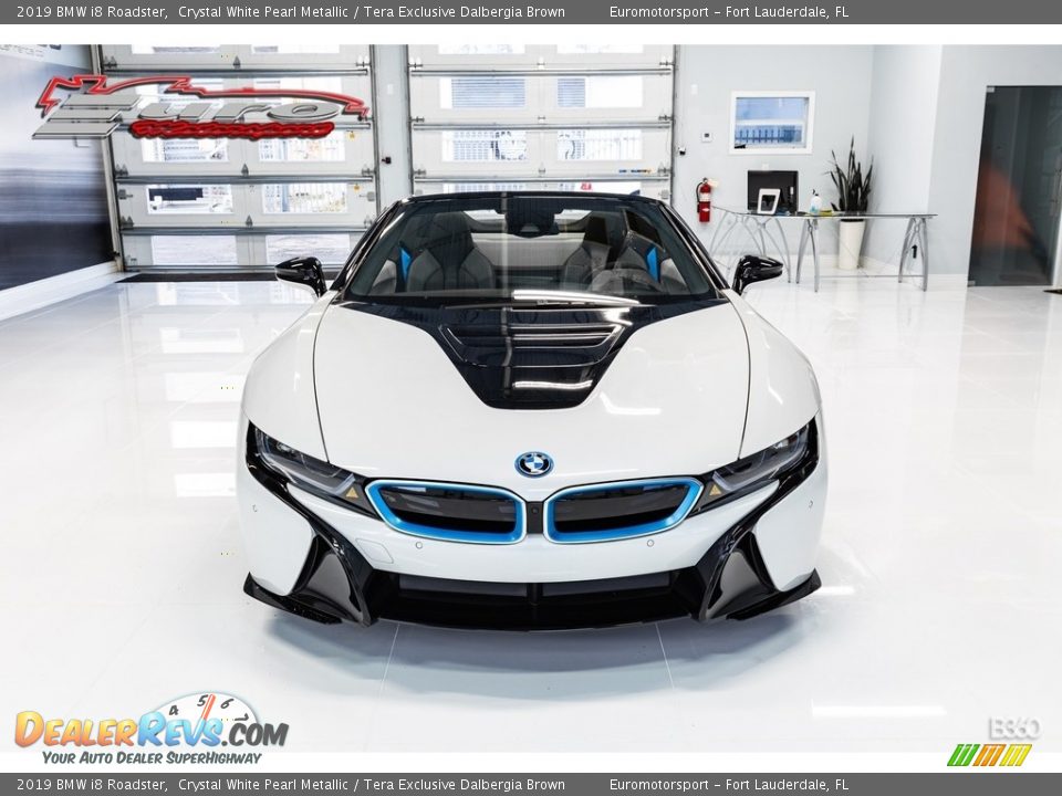 2019 BMW i8 Roadster Crystal White Pearl Metallic / Tera Exclusive Dalbergia Brown Photo #2