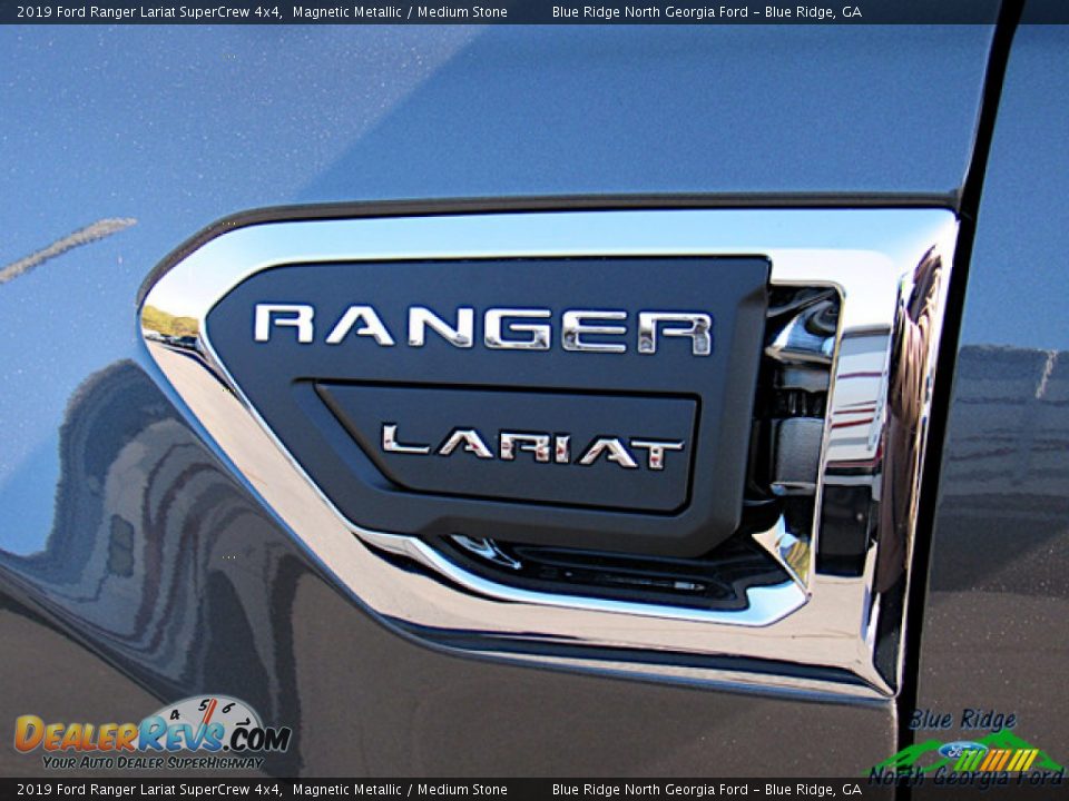 2019 Ford Ranger Lariat SuperCrew 4x4 Magnetic Metallic / Medium Stone Photo #33