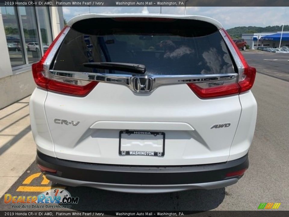 2019 Honda CR-V EX AWD Platinum White Pearl / Ivory Photo #6