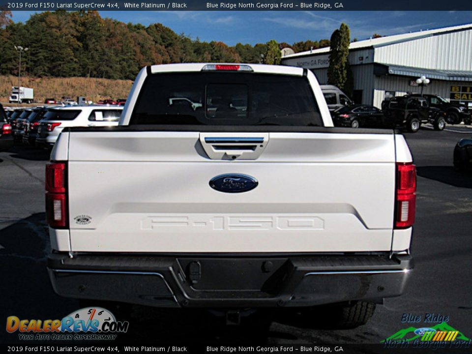 2019 Ford F150 Lariat SuperCrew 4x4 White Platinum / Black Photo #4