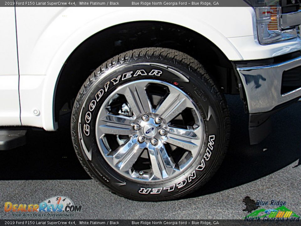 2019 Ford F150 Lariat SuperCrew 4x4 White Platinum / Black Photo #8