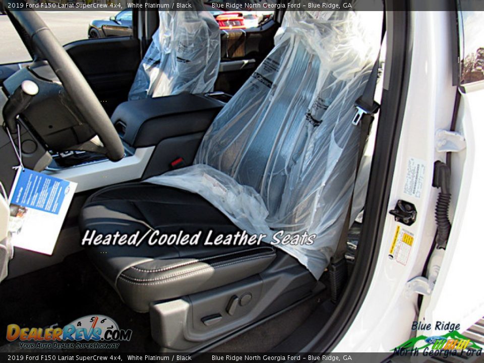 2019 Ford F150 Lariat SuperCrew 4x4 White Platinum / Black Photo #9