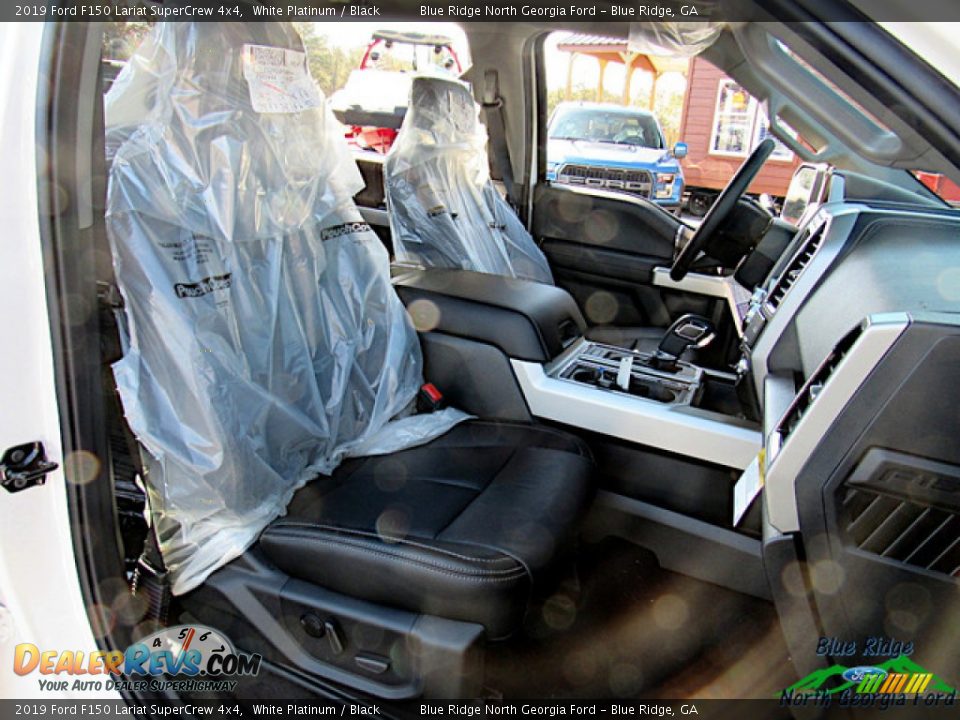 2019 Ford F150 Lariat SuperCrew 4x4 White Platinum / Black Photo #10