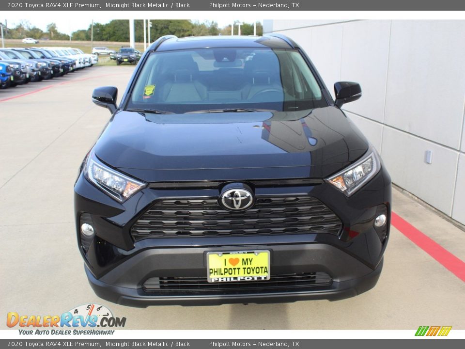 2020 Toyota RAV4 XLE Premium Midnight Black Metallic / Black Photo #3