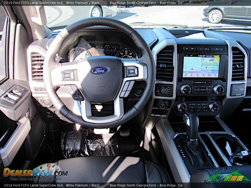 2019 Ford F150 Lariat SuperCrew 4x4 White Platinum / Black Photo #13