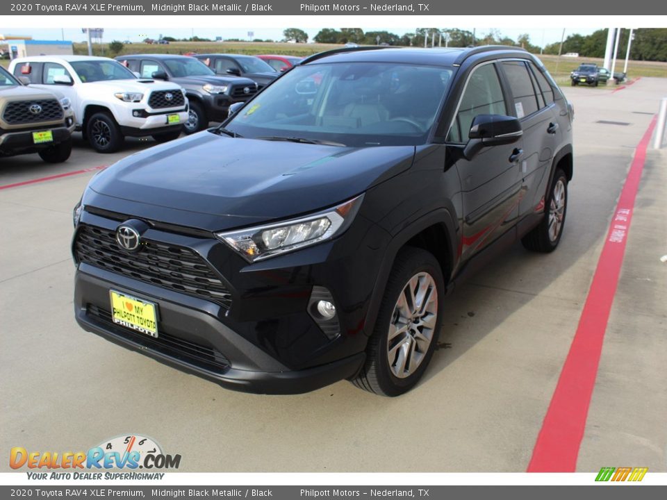 2020 Toyota RAV4 XLE Premium Midnight Black Metallic / Black Photo #4