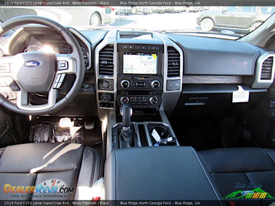 2019 Ford F150 Lariat SuperCrew 4x4 White Platinum / Black Photo #14