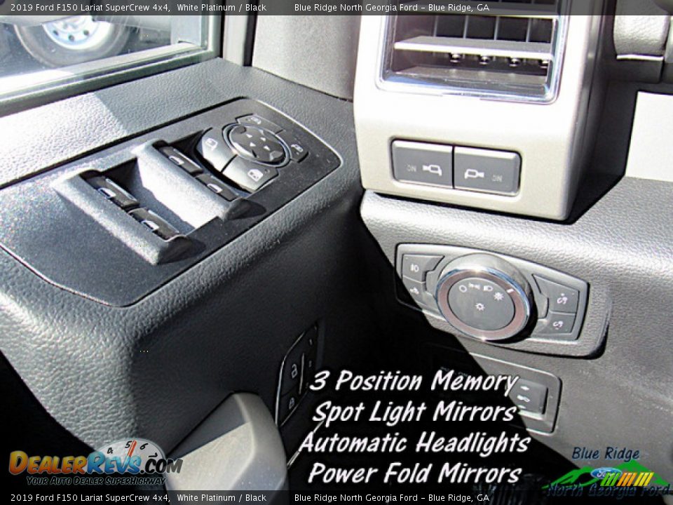 2019 Ford F150 Lariat SuperCrew 4x4 White Platinum / Black Photo #18