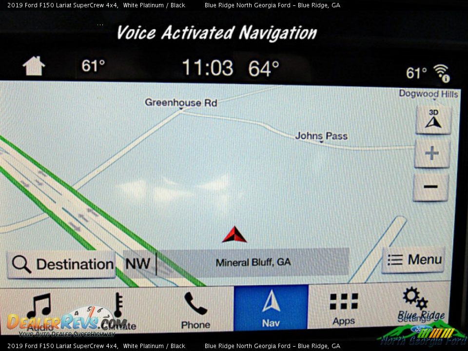 2019 Ford F150 Lariat SuperCrew 4x4 White Platinum / Black Photo #20