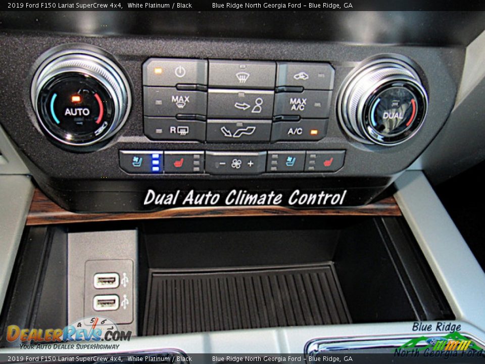 2019 Ford F150 Lariat SuperCrew 4x4 White Platinum / Black Photo #23