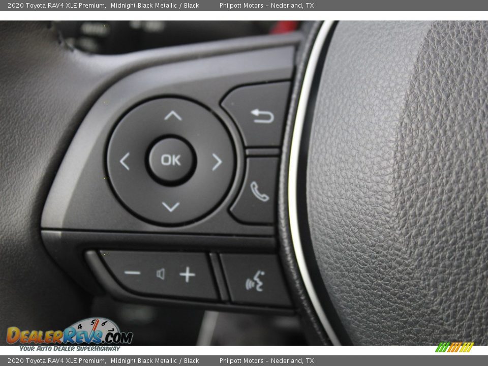 2020 Toyota RAV4 XLE Premium Midnight Black Metallic / Black Photo #12