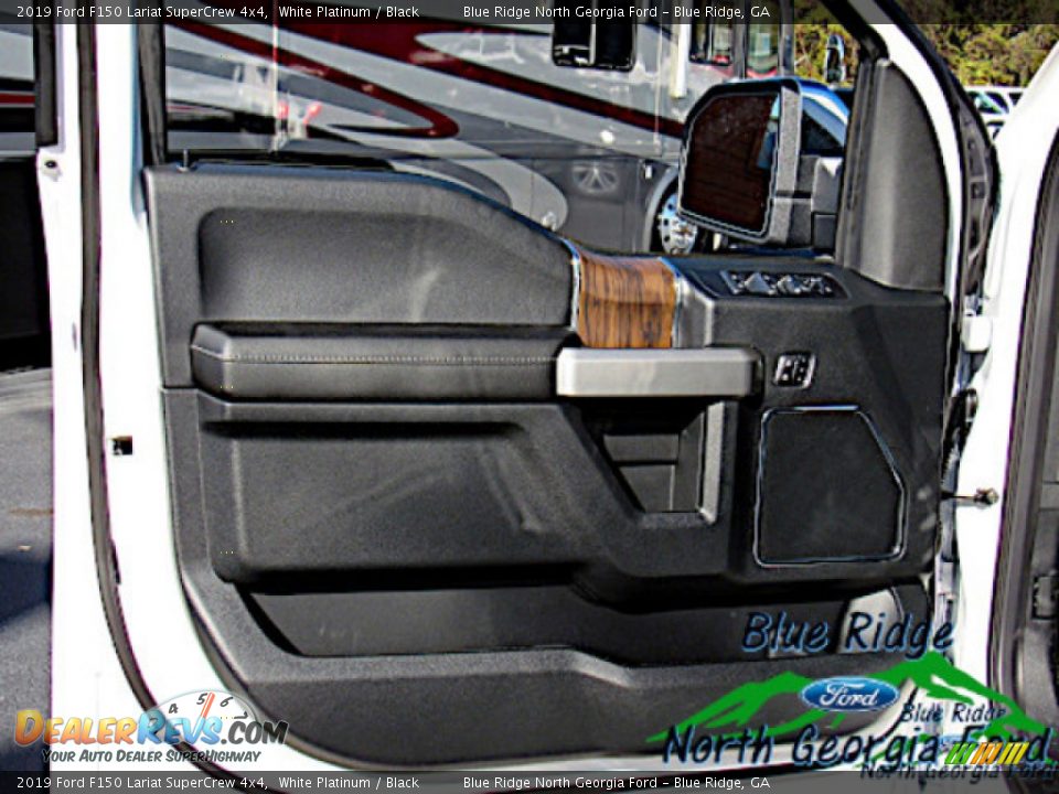 2019 Ford F150 Lariat SuperCrew 4x4 White Platinum / Black Photo #28