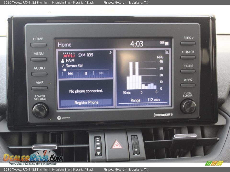 2020 Toyota RAV4 XLE Premium Midnight Black Metallic / Black Photo #16