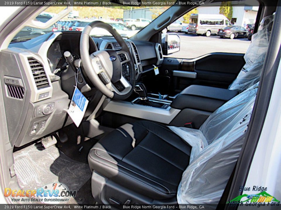 2019 Ford F150 Lariat SuperCrew 4x4 White Platinum / Black Photo #29