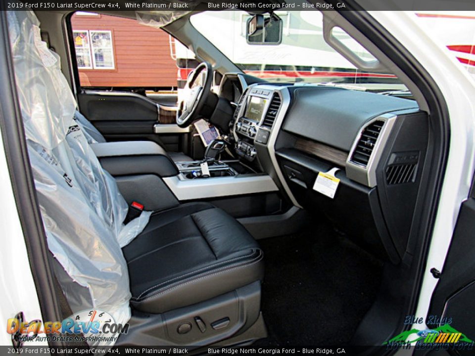 2019 Ford F150 Lariat SuperCrew 4x4 White Platinum / Black Photo #30
