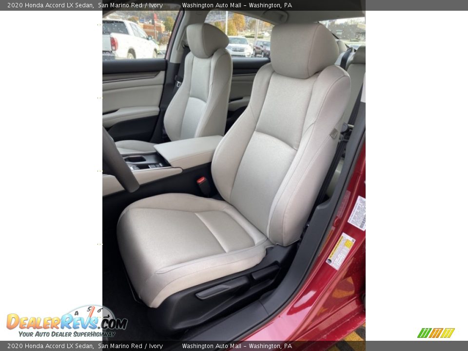 2020 Honda Accord LX Sedan San Marino Red / Ivory Photo #14