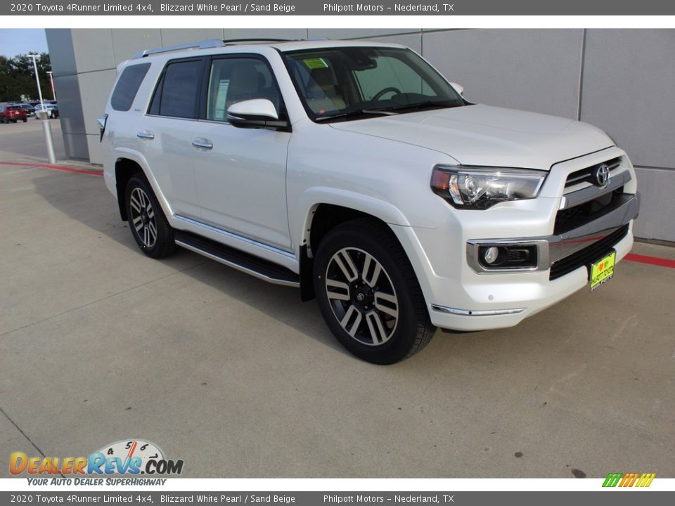 2020 Toyota 4Runner Limited 4x4 Blizzard White Pearl / Sand Beige Photo #2