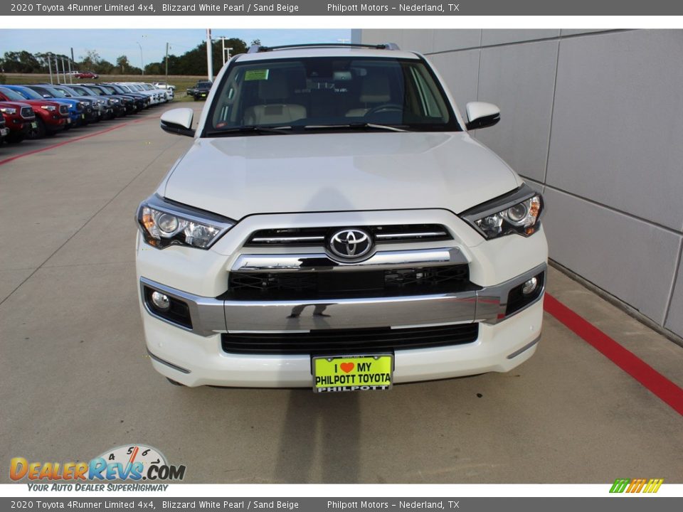 2020 Toyota 4Runner Limited 4x4 Blizzard White Pearl / Sand Beige Photo #3
